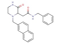 N-benzyl-2-[1-(2-naphthylmethyl)-3-oxo-2-piperazinyl]acetamide