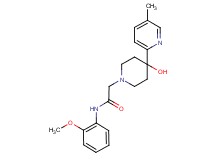 2-[4-hydroxy-4-(5-methylpyridin-2-yl)piperidin-1-yl]-N-(2-methoxyphenyl)acetamide