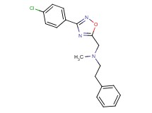 N-{[3-(4-chlorophenyl)-1,2,4-oxadiazol-5-yl]methyl}-N-methyl-2-phenylethanamine