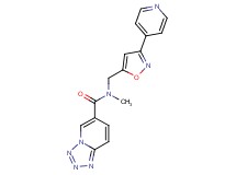 N-methyl-N-{[3-(4-pyridinyl)-5-isoxazolyl]methyl}tetrazolo[1,5-a]pyridine-6-carboxamide