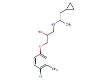1-(4-chloro-3-methylphenoxy)-3-[(2-cyclopropyl-1-methylethyl)amino]-2-propanol trifluoroacetate (salt)