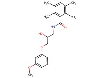 N-[2-hydroxy-3-(3-methoxyphenoxy)propyl]-2,3,5,6-tetramethylbenzamide