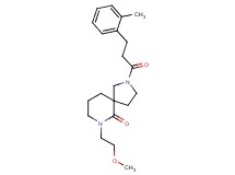 7-(2-methoxyethyl)-2-[3-(2-methylphenyl)propanoyl]-2,7-diazaspiro[4.5]decan-6-one