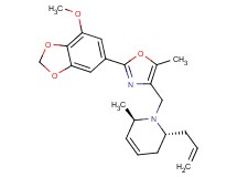 (2R*,6R*)-2-allyl-1-{[2-(7-methoxy-1,3-benzodioxol-5-yl)-5-methyl-1,3-oxazol-4-yl]methyl}-6-methyl-1,2,3,6-tetrahydropyridine