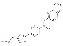 5-[3-(methoxymethyl)-1,2,4-oxadiazol-5-yl]-N-methyl-N-(quinoxalin-2-ylmethyl)pyridin-2-amine