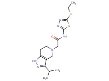 N-[5-(ethylthio)-1,3,4-thiadiazol-2-yl]-2-(3-isopropyl-1,4,6,7-tetrahydro-5H-pyrazolo[4,3-c]pyridin-5-yl)acetamide