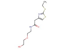 2-[2-(ethylthio)-1,3-thiazol-4-yl]-N-[2-(2-hydroxyethoxy)ethyl]acetamide