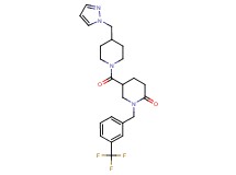 5-{[4-(1H-pyrazol-1-ylmethyl)-1-piperidinyl]carbonyl}-1-[3-(trifluoromethyl)benzyl]-2-piperidinone