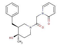 1-{2-[(3S*,4R*)-3-benzyl-4-hydroxy-4-methylpiperidin-1-yl]-2-oxoethyl}pyridin-2(1H)-one