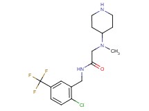 N~1~-[2-chloro-5-(trifluoromethyl)benzyl]-N~2~-methyl-N~2~-piperidin-4-ylglycinamide