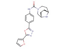 rel-(1S,6R)-N-{4-[5-(2-furyl)-1,3,4-oxadiazol-2-yl]phenyl}-3,9-diazabicyclo[4.2.1]nonane-3-carboxamide hydrochloride