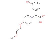 (3-hydroxyphenyl)[4-(2-methoxyethoxy)piperidin-1-yl]acetic acid