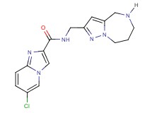 6-chloro-N-(5,6,7,8-tetrahydro-4H-pyrazolo[1,5-a][1,4]diazepin-2-ylmethyl)imidazo[1,2-a]pyridine-2-carboxamide hydrochloride