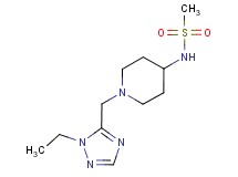 N-{1-[(1-ethyl-1H-1,2,4-triazol-5-yl)methyl]piperidin-4-yl}methanesulfonamide