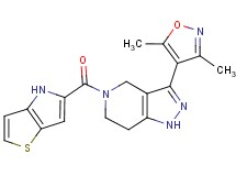 3-(3,5-dimethylisoxazol-4-yl)-5-(4H-thieno[3,2-b]pyrrol-5-ylcarbonyl)-4,5,6,7-tetrahydro-1H-pyrazolo[4,3-c]pyridine