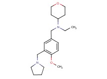 N-ethyl-N-[4-methoxy-3-(pyrrolidin-1-ylmethyl)benzyl]tetrahydro-2H-pyran-4-amine