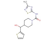 4-[hydroxy(2-thienyl)methyl]-N-(3-methyl-1,2,4-thiadiazol-5-yl)piperidine-1-carboxamide