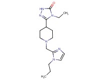 4-ethyl-5-{1-[(1-propyl-1H-imidazol-2-yl)methyl]piperidin-4-yl}-2,4-dihydro-3H-1,2,4-triazol-3-one