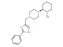 rel-(1S,2S)-2-{4-[(2-phenyl-1H-imidazol-4-yl)methyl]-1-piperazinyl}cyclohexanol bis(trifluoroacetate) (salt)