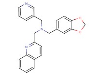 (1,3-benzodioxol-5-ylmethyl)(pyridin-3-ylmethyl)(quinolin-2-ylmethyl)amine