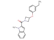 2-{[3-(3-ethylphenoxy)-1-azetidinyl]carbonyl}-1-methyl-1H-indole