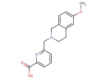 6-[(6-methoxy-3,4-dihydroisoquinolin-2(1H)-yl)methyl]pyridine-2-carboxylic acid