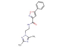 N-[2-(3,5-dimethyl-1H-1,2,4-triazol-1-yl)ethyl]-5-phenyl-3-isoxazolecarboxamide