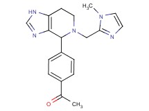 1-(4-{5-[(1-methyl-1H-imidazol-2-yl)methyl]-4,5,6,7-tetrahydro-1H-imidazo[4,5-c]pyridin-4-yl}phenyl)ethanone