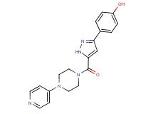 4-(5-{[4-(4-pyridinyl)-1-piperazinyl]carbonyl}-1H-pyrazol-3-yl)phenol