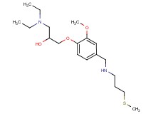 1-(diethylamino)-3-[2-methoxy-4-({[3-(methylthio)propyl]amino}methyl)phenoxy]-2-propanol