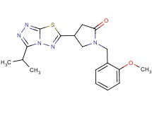 4-(3-isopropyl[1,2,4]triazolo[3,4-b][1,3,4]thiadiazol-6-yl)-1-(2-methoxybenzyl)pyrrolidin-2-one