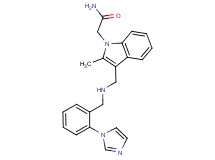 2-[3-({[2-(1H-imidazol-1-yl)benzyl]amino}methyl)-2-methyl-1H-indol-1-yl]acetamide
