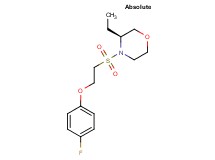 (3S)-3-ethyl-4-{[2-(4-fluorophenoxy)ethyl]sulfonyl}morpholine