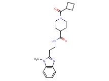 1-(cyclobutylcarbonyl)-N-[2-(1-methyl-1H-benzimidazol-2-yl)ethyl]-4-piperidinecarboxamide