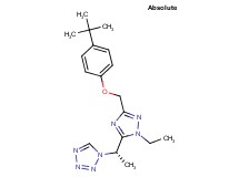 1-((1S)-1-{3-[(4-tert-butylphenoxy)methyl]-1-ethyl-1H-1,2,4-triazol-5-yl}ethyl)-1H-tetrazole