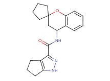 N-(3,4-dihydrospiro[chromene-2,1'-cyclopentan]-4-yl)-1,4,5,6-tetrahydrocyclopenta[c]pyrazole-3-carboxamide