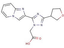 [5-imidazo[1,2-a]pyridin-2-yl-3-(tetrahydrofuran-3-yl)-1H-1,2,4-triazol-1-yl]acetic acid