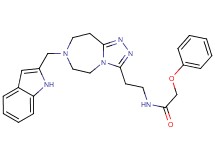 N-{2-[7-(1H-indol-2-ylmethyl)-6,7,8,9-tetrahydro-5H-[1,2,4]triazolo[4,3-d][1,4]diazepin-3-yl]ethyl}-2-phenoxyacetamide