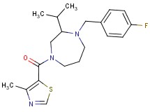 1-(4-fluorobenzyl)-2-isopropyl-4-[(4-methyl-1,3-thiazol-5-yl)carbonyl]-1,4-diazepane