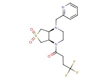 (4aR*,7aS*)-1-(2-pyridinylmethyl)-4-(4,4,4-trifluorobutanoyl)octahydrothieno[3,4-b]pyrazine 6,6-dioxide