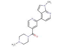 1-methyl-4-{4-[(4-methyl-1-piperazinyl)carbonyl]-2-pyridinyl}-1H-pyrrolo[2,3-b]pyridine