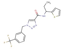 N-[1-(2-thienyl)propyl]-1-[3-(trifluoromethyl)benzyl]-1H-1,2,3-triazole-4-carboxamide