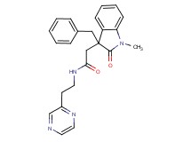 2-(3-benzyl-1-methyl-2-oxo-2,3-dihydro-1H-indol-3-yl)-N-(2-pyrazin-2-ylethyl)acetamide