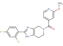 2-(2,4-difluorophenyl)-5-(2-methoxyisonicotinoyl)-4,5,6,7-tetrahydro-1H-imidazo[4,5-c]pyridine