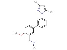 1-[3'-(3,5-dimethyl-1H-pyrazol-1-yl)-4-methoxybiphenyl-3-yl]-N-methylmethanamine