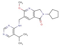 6-cyclopentyl-3-{[(5-isopropylpyrimidin-4-yl)amino]methyl}-2-methoxy-6,7-dihydro-5H-pyrrolo[3,4-b]pyridin-5-one