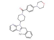 2-(2-methylbenzyl)-3-{1-[4-(4-morpholinyl)benzoyl]-4-piperidinyl}-3H-imidazo[4,5-b]pyridine