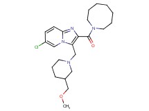 2-(1-azocanylcarbonyl)-6-chloro-3-{[3-(methoxymethyl)-1-piperidinyl]methyl}imidazo[1,2-a]pyridine