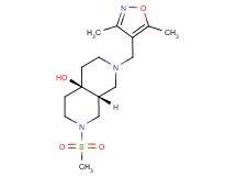 (4aR*,8aR*)-2-[(3,5-dimethylisoxazol-4-yl)methyl]-7-(methylsulfonyl)octahydro-2,7-naphthyridin-4a(2H)-ol