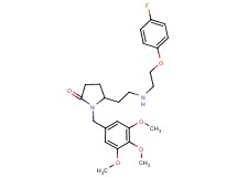 5-(2-{[2-(4-fluorophenoxy)ethyl]amino}ethyl)-1-(3,4,5-trimethoxybenzyl)-2-pyrrolidinone